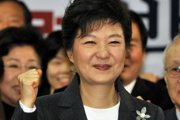 SOUTH KOREA'S PRESIDENT-ELECT PARK GEUN-HYE