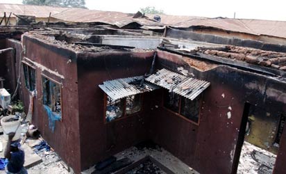 ROOMS IN ALAAFIN'S PALACE  AFFECTED BY THE FIRE