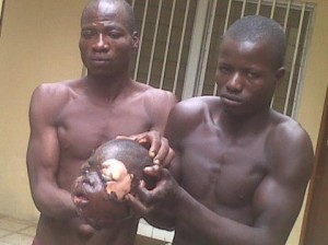 File: Arrested ritualist with victim's head