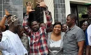 MIKE OZEKHOME, SAN, SHORTLY AFTER HE WAS RELEASED BY HIS CAPTORS