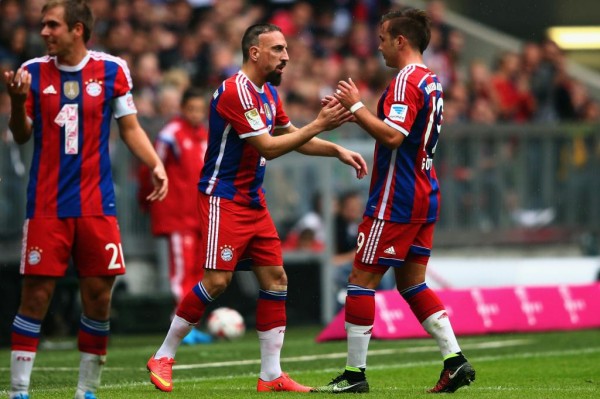Franck Ribery Made His Comeback from a Back Injury Against Stuttgart in September. Image: Getty.