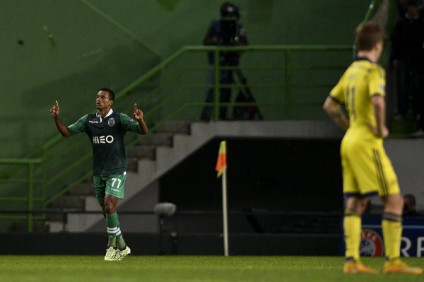 Louis Nani Has Now Scored Four Champions League Goals for Sporting This Season. Image: Getty.