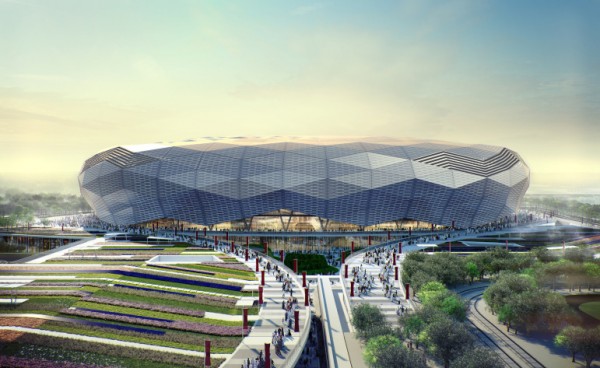 Entrance to the Qatar Foundation Stadium. Image: SCDL.