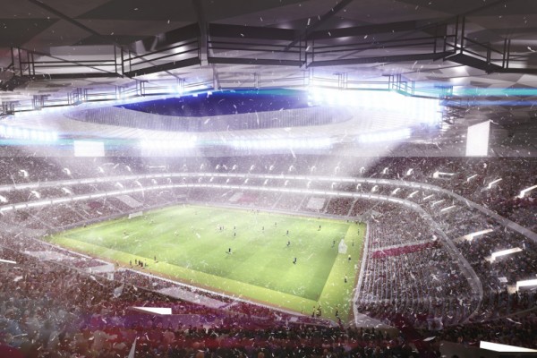 The Interior of the Qatar Foundation Stadium. Image: SCDL.