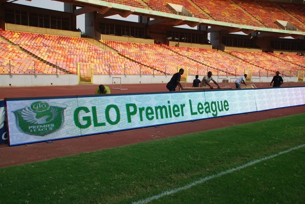The Digital Advertisement Board Was First Used in Nigeria During the 2014 Super 4 Tournament at the Abuja National Stadium. Image: LMC.