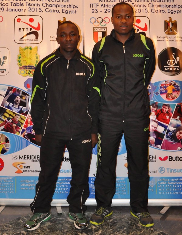 Aruna Quadri and Kazeem Makonjuola are Reigning ITTF Africa Doubles Champions. Image: ITTF.   