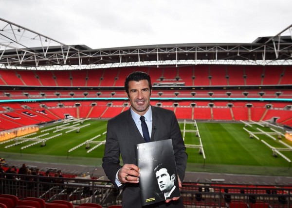 Figo Launched His Campaign Manifesto at Wembley Stadium on Thursday. Image: Getty.