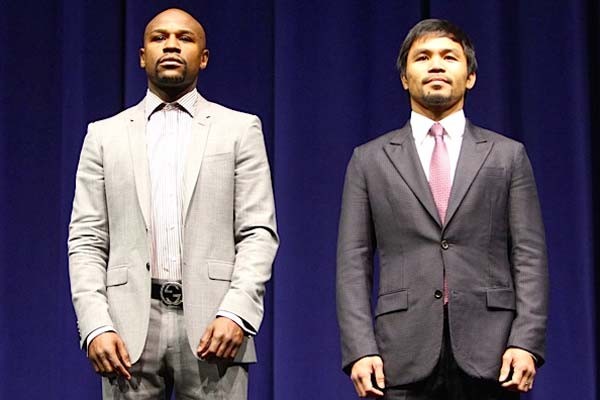 Mayweather and Pacquaio Will Face Off in the Richest Fight of Many Decades on Saturday. Image:  Joe Miranda/ Fight News.