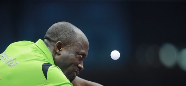 Segun Toriola Fought Back from Three Games Down to Level  against Huang Sheng-Sheng of Chinese Taipei But that Was as Far as the Veteran Could Get.  Image: Remy Gros for ITTF.