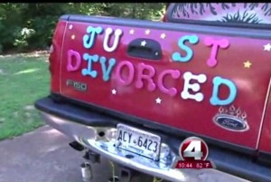 Just-Divorced-Georgia-woman-celebrates-by-decorating-truck