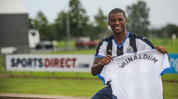 Giorginio Wiljnadum Joins Newcastle from PSV. Image: NUFC.