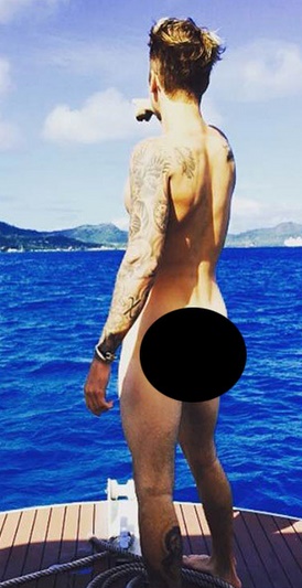 Justin Bieber: Naked on Instagram With Unidentified Woman 