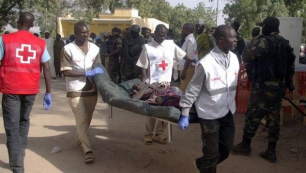 Image result for Two suicide bombers themselves, kill one person in Dikwa IDP camp