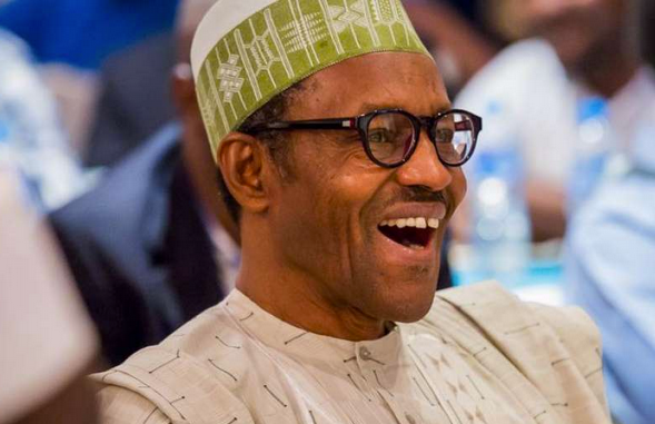 Image result for Buhari laughing