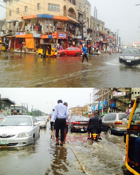 Photos of Massive Flood in Ikeja, Lagos After Heavy Downpour - Information Nigeria