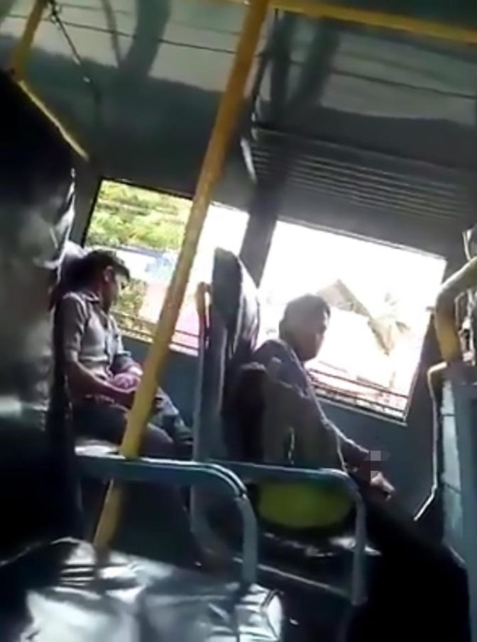 Man Caught Performing Sex Act On A Bus While Looking At