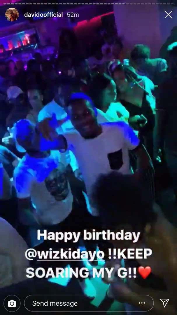 Davido celebrates Wizkid