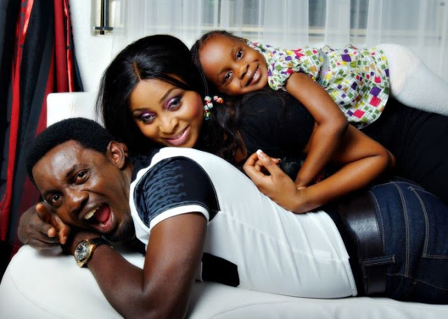 COMEDIAN AY WITH HIS BEAUTIFUL WIFE, MABEL & THEIR DAUGHTER MICHELLE