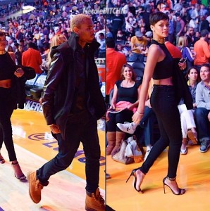 Rihanna-and-Chris-Brown-attend-Lakers-Game-at-the-Staples-Center