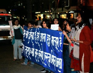 gang rape protest in New Delhi