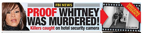 NEWS BANNER OF THE UK NATIONAL ENQUIRER WHICH FIRST BROKE THE NEWS OF HUEBL'S NEW EVIDENCE