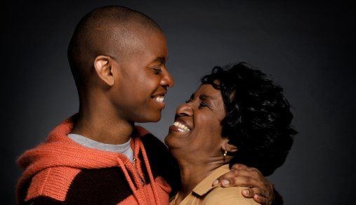 black-man-with-his-mother