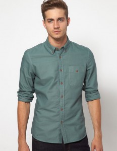 oxford shirt with rolled up sleeves