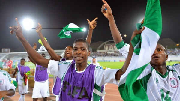 Photo Credit: Getty Image. Golden Eaglets Celebrates Winning Defending Champions Mexico.