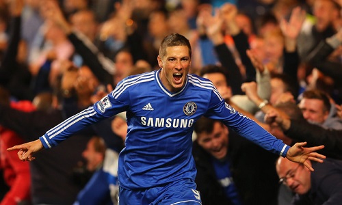 Torres Celebrates Scoring Chelsea's Second Goal Against Manchester City at Stamford Bridge Last Season. Image: Clive Rose/Getty Images.