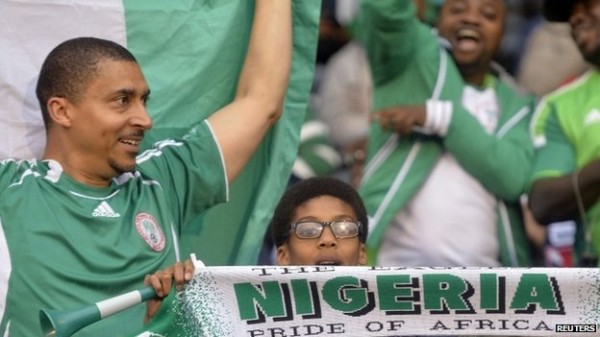 Super Eagles Supporters During One of the Country's Matches. 