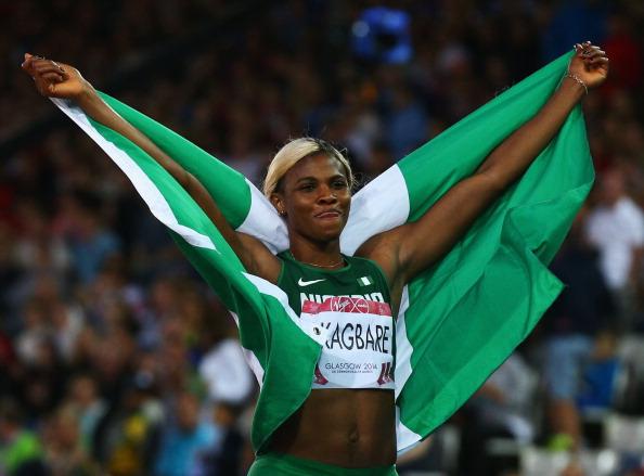 Okagbare Clinches 2014 Commonwealth Games 200m Sprint in Scotland. Image: Getty.