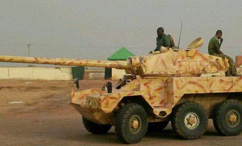 T-55 ARMOURED TANK CAPTURED BY NIGERIAN TROOPS FROM INSURGENTS