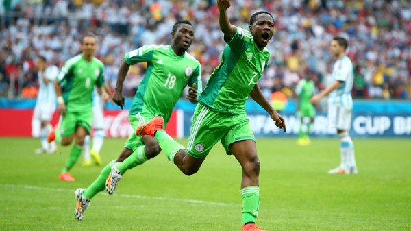 Ahmed Musa Celebrates His Equaliser Against Argentina in a World Cup 2014 Group Game. Image: Getty.