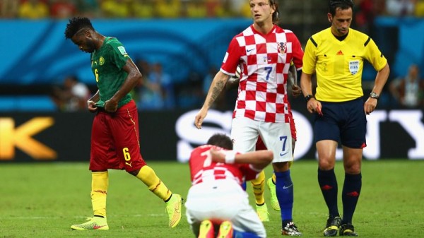 Alex Song's Last Game for Cameroon Ended On a Bitter Note after the West Midfielder Received a Red for Decent in a World Cup Game. Image: Getty. 