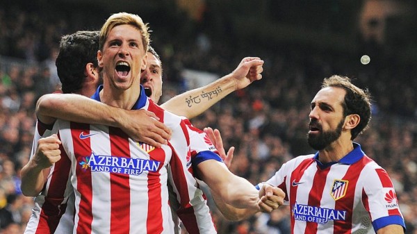 Fernando Torres Celebrates Scoring at the Santiago Bernebeu in the Copa del Rey. Image: Getty.