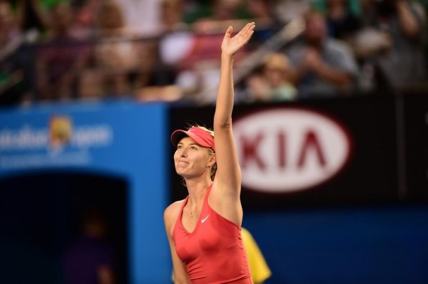Maria Sharapova Waves to the Crowd After Advancing Into the Fourth Round of the Australian Open. Image: Tennis Australia.