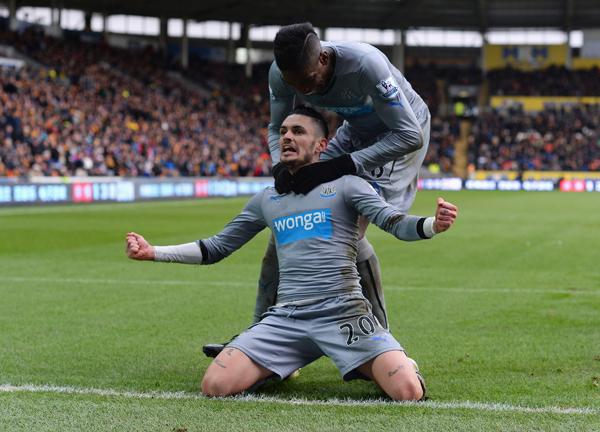 Remy Cabella Celebrates His First Premier League Goal of the 2014-15 Season. Image: Getty.