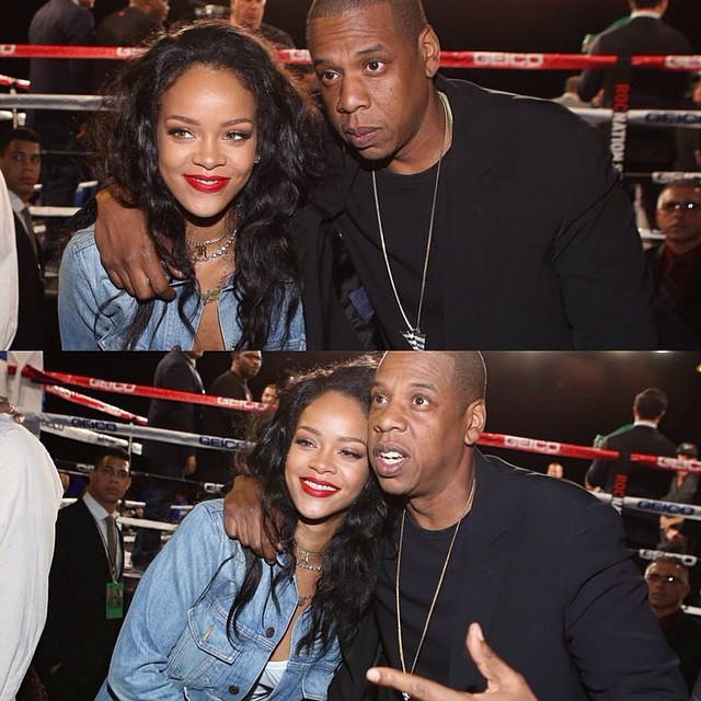 Picture Perfect: Rihanna And Jay Z Strike Pose Together.