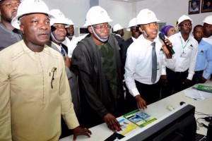 Jonathan at the new Egbin power station