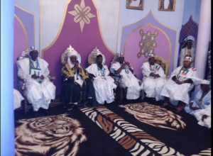 Buhari at the palace of the Emir of Ilorin, Zulu Gambari