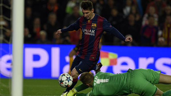 Joe Hart Was Equal to the Task Every Time He Was Called Upon at the Camp Nou, Except Once. Image: EPA.