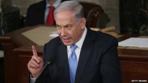 Mr Netanyahu was searing in his denunciation of the deal being negotiated with Iran