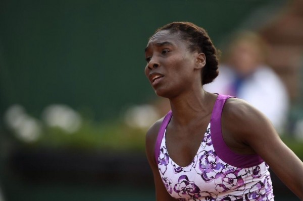 Venus Williams Groans During Her 1st Round Defeat by Sloane Stephens. Image: Sports Today.