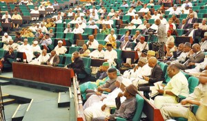 PIC.34. MEMBERS OF HOUSE OF REPRESENTATIVES AT A SPECIAL SITTING TO MARK END OF THE 2ND YEAR  OF THE 7TH ASSEMBLY IN ABUJA ON THURSDAY (6/6/13).