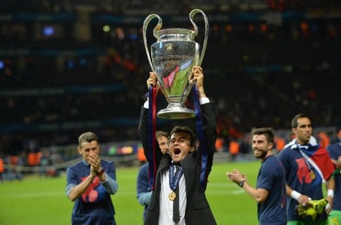 Luis Enrique Extends His Barca Contract Till 2017. Image: AFP/ Getty.