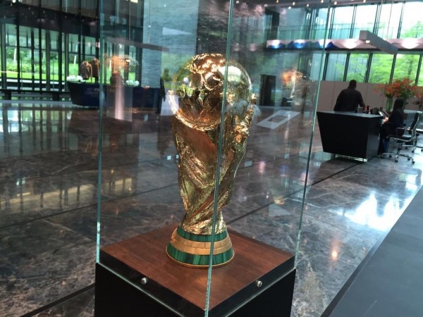 The FIFA World Cup Shielded Within the Premise of the FIFA Headquarter in Zurich. Image.