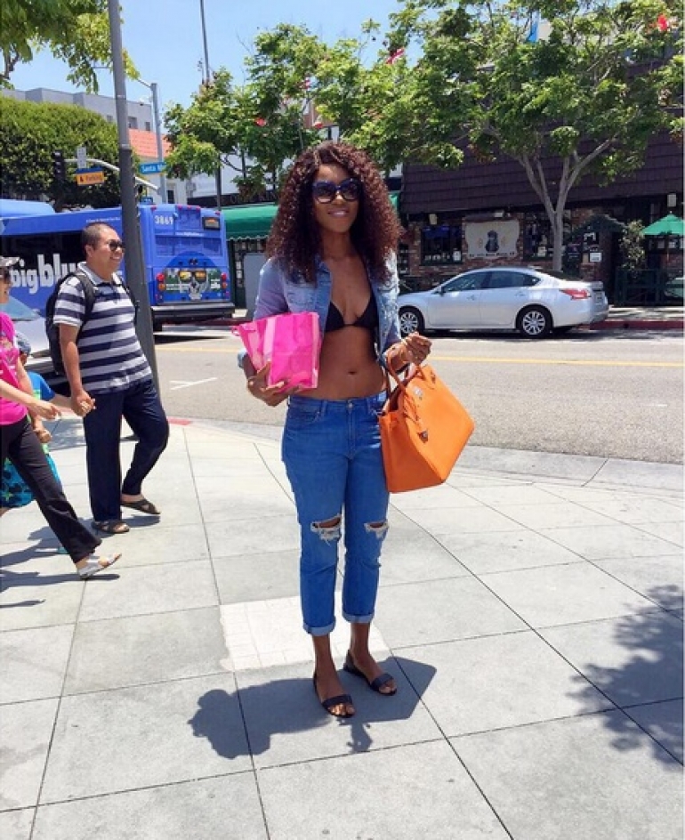 Yvonne Nelson Steps Out In Bra And Jeans [PHOTO] - Information Nigeria