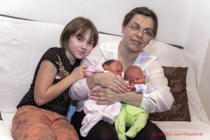 Pic shows: Mother Alina and daughter. The double joy of childbirth for an Austrian mother who gave birth to twins was shattered when her husband died from a heart attack at the exact moment his children were coming into the world. The tragedy struck as Alina Markus, 30, gave birth at the AKH hospital in the Austrian capital Vienna. Her husband Andreas Markus was at their home in Schwechat, Lower Austria, when he suddenly collapsed from a cardiac arrest in front of their 10-year-old daughter. Alina had gone for a check-up in the AKH, and it was only at the last minute that she went into labour earlier than planned. The birth was straightforward and without complications. But in a tragic twist just moments later, Andreas, 47, collapsed and his daughter called for help. He was taken to a hospital in Baden, Lower Austria, where he died a short while later. Doctors in the AKH were forced to break the news to Alina as she lay in her hospital bed. They said: "You husband suffered a heart attack whilst you were giving birth, he did not survive." The now mother-of-three has been left in desperate state, shattered that her husband will never see or hug their babies. The Ukrainian-born Mrs Markus is under sedation. Friends are rallying but her in-laws, who never approved of her relationship with their son, have cut her off. A local event manager, Thomas Hetlinger, is putting on a concert "Voices - One Night of Evergreen" including a performance by Greg Bannis - ex-front man of the band Hot Chocolate - in the Austrian capital with 50 percent of the proceeds going to the widow. He said: "Their apartment is too small. She has to pay the funeral costs. Alina fears for her existence. He added: "The family urgently need things for the babies - baby food, funeral costs and rent are all things she is struggling with now." The family are also appealing for donations: Alina Markus Raiffeisenlandesbank Wien - NO IBAN: AT31 3282 3000 0001 5974 BIC: RLNWATWW823 Or for further information: Thomas Hetlinger 0699 1190 2405 www.ahornevents.at (ends)