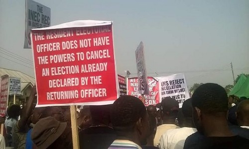 APC-Protesters Bayelsa