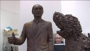 Life-sized-sculpture-of-Vladimir-Putin-created-from-chocolate